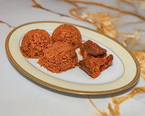 Bisi Kitchen Jollof Rice and Beef delivery in Winnipeg